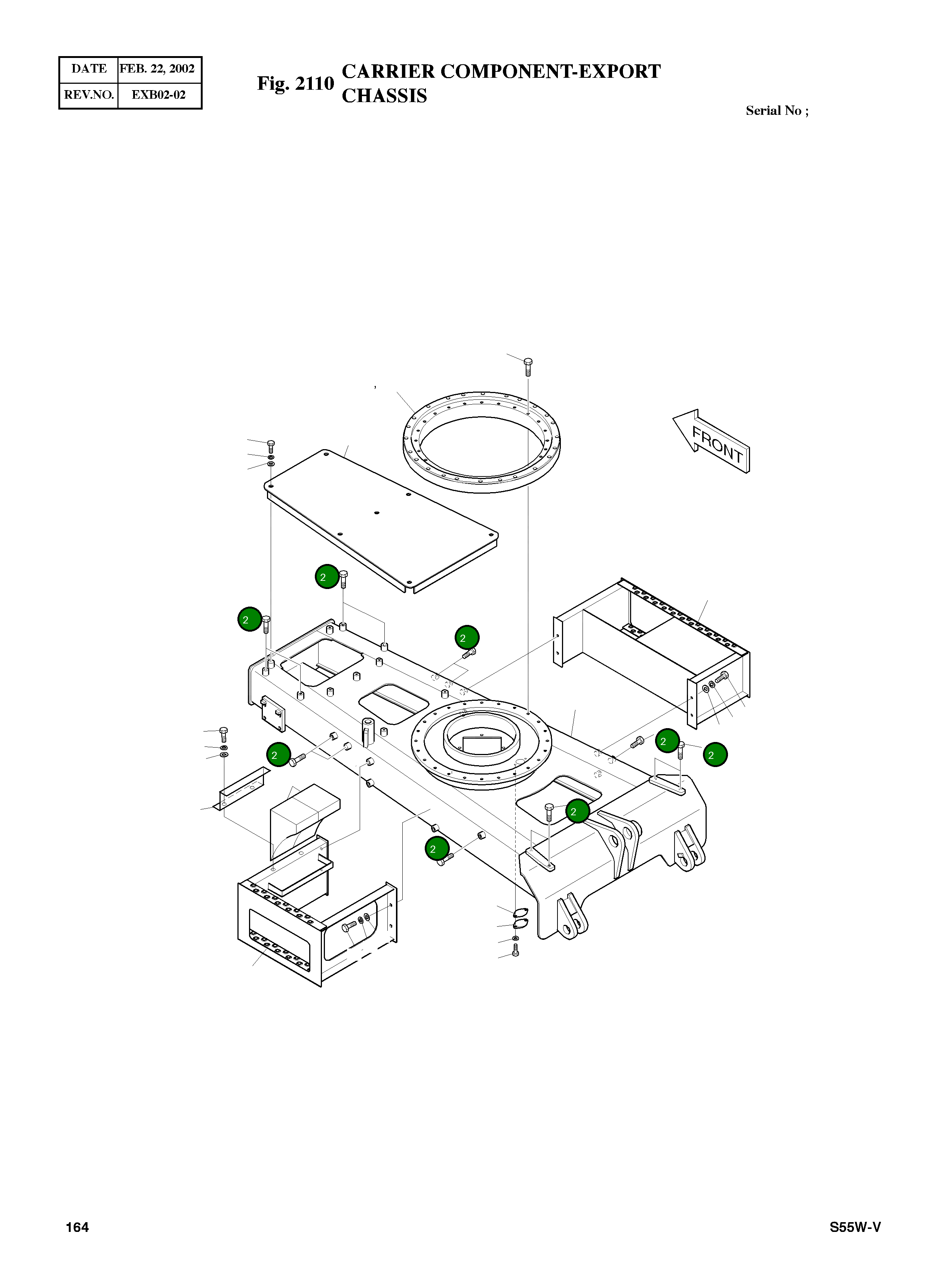 Болт S0522051 Komatsu