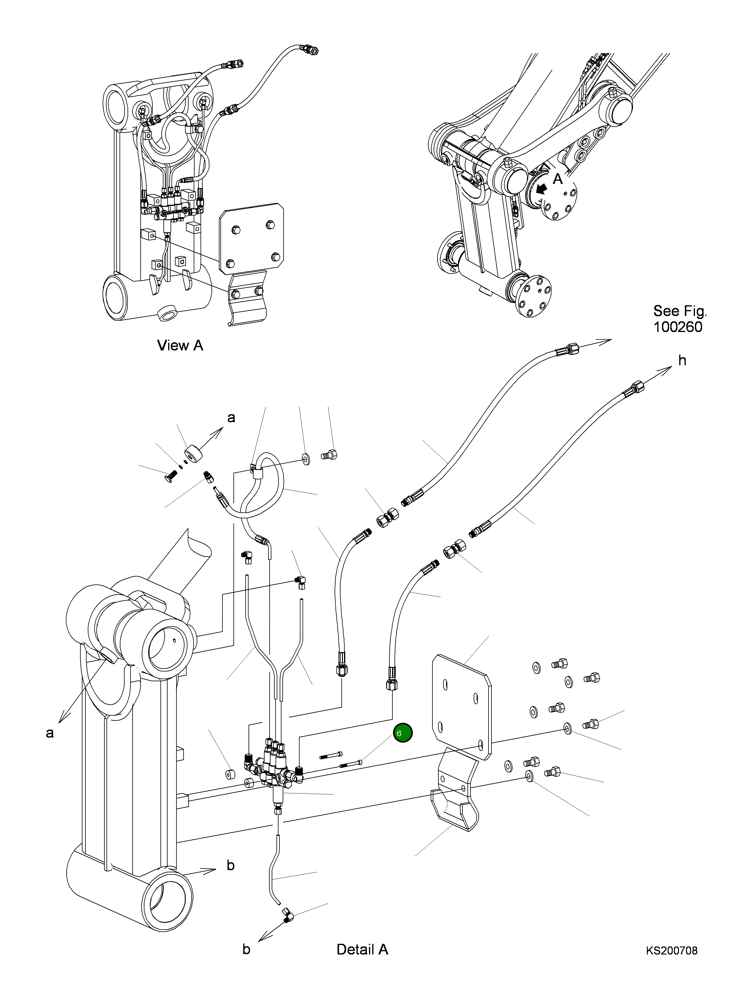 Болт 01252-A0650 Komatsu