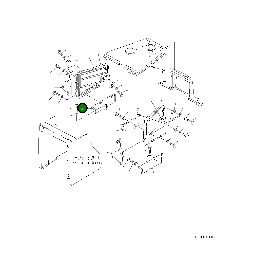 Крышка 154-54-43520 Komatsu
