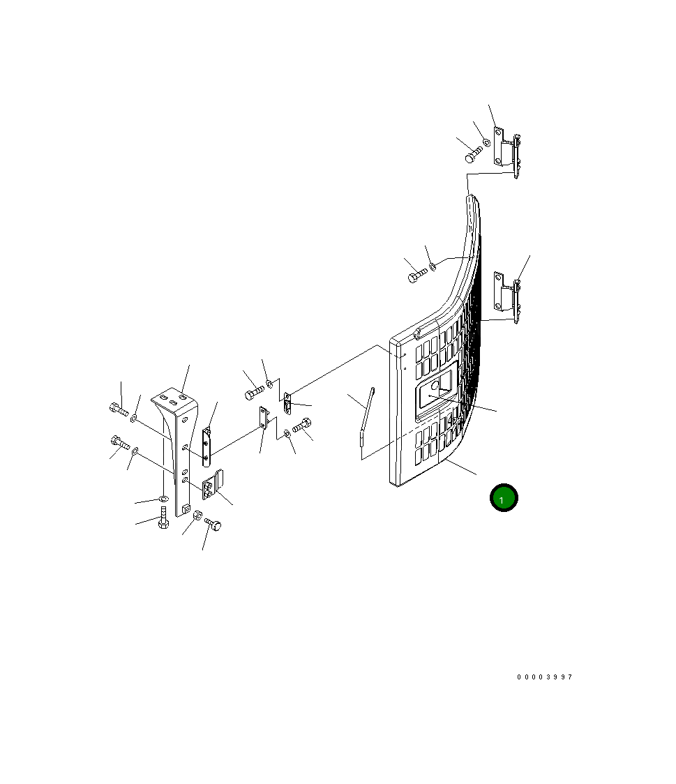 Крышка 22U-54-22113NK Komatsu