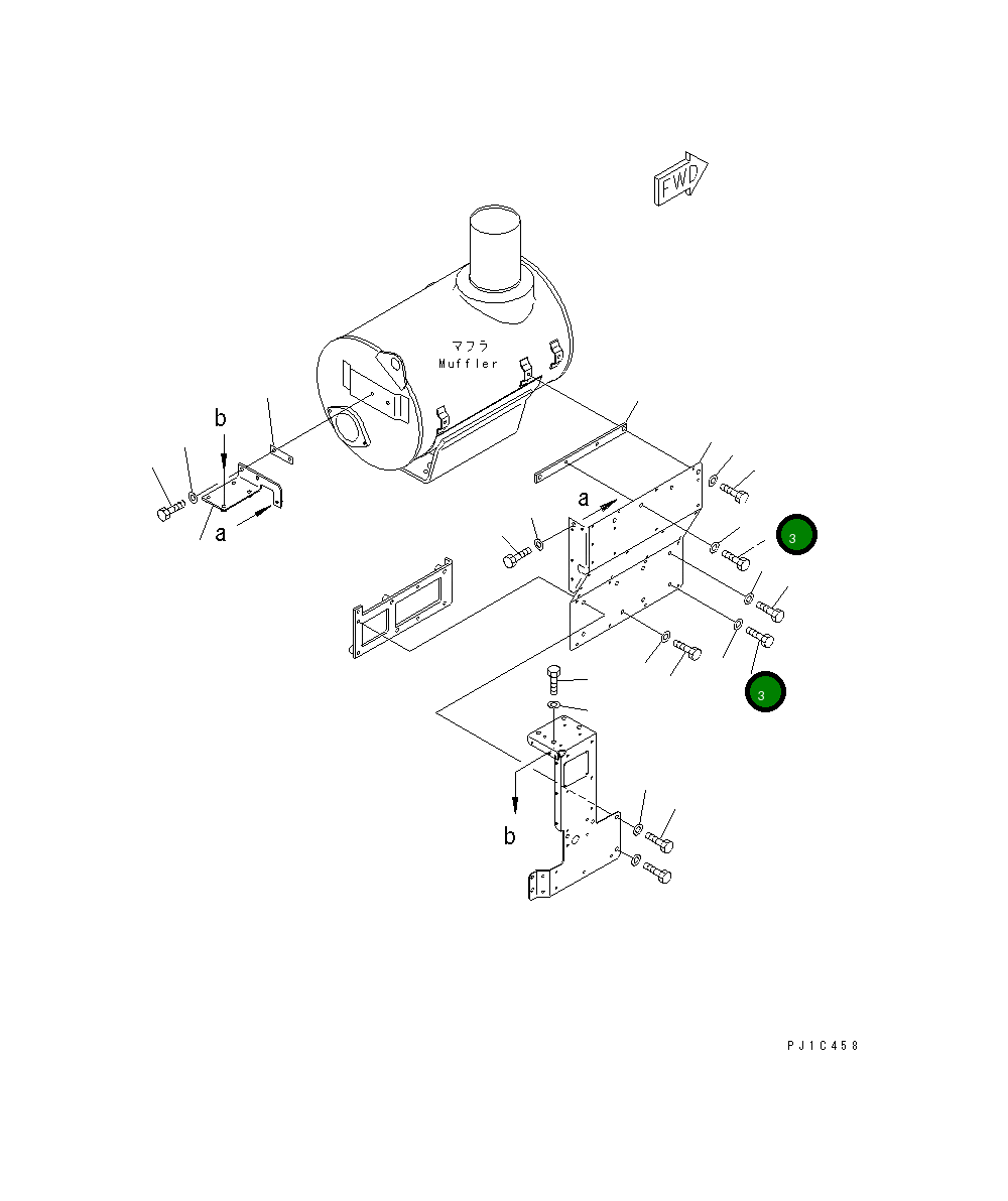 Болт 01010-E1020 Komatsu