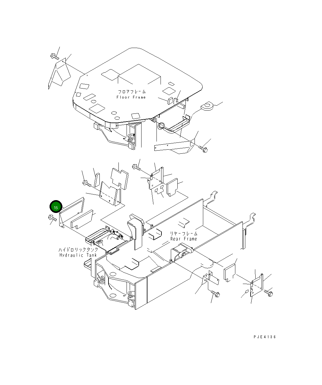 Крышка 415-54-24351 Komatsu