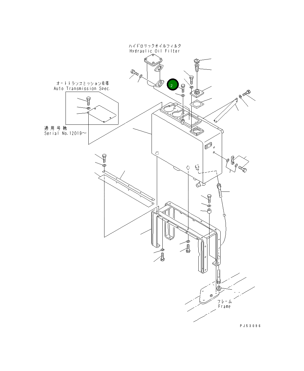 Болт 01010-51625 Komatsu