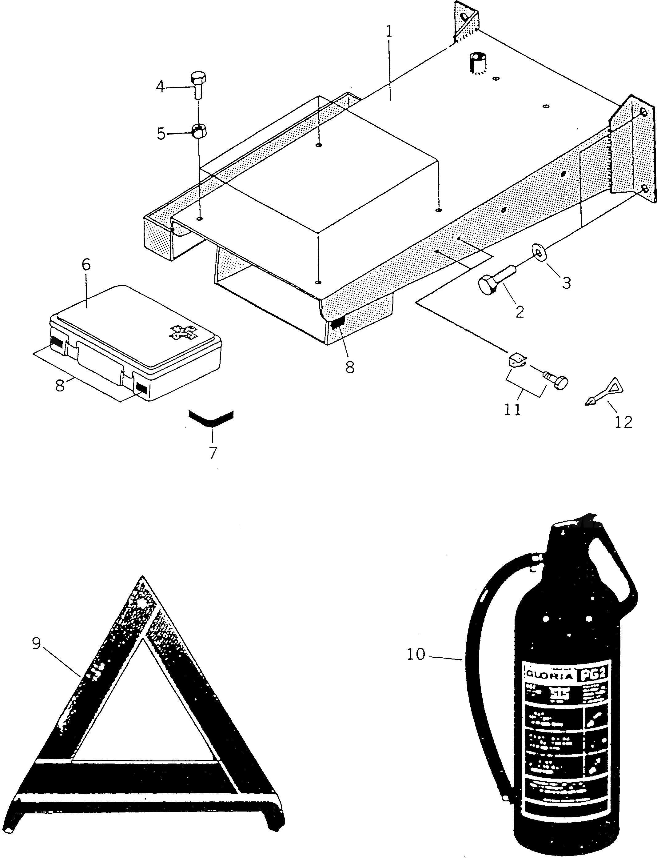 Болт BW062762  Komatsu