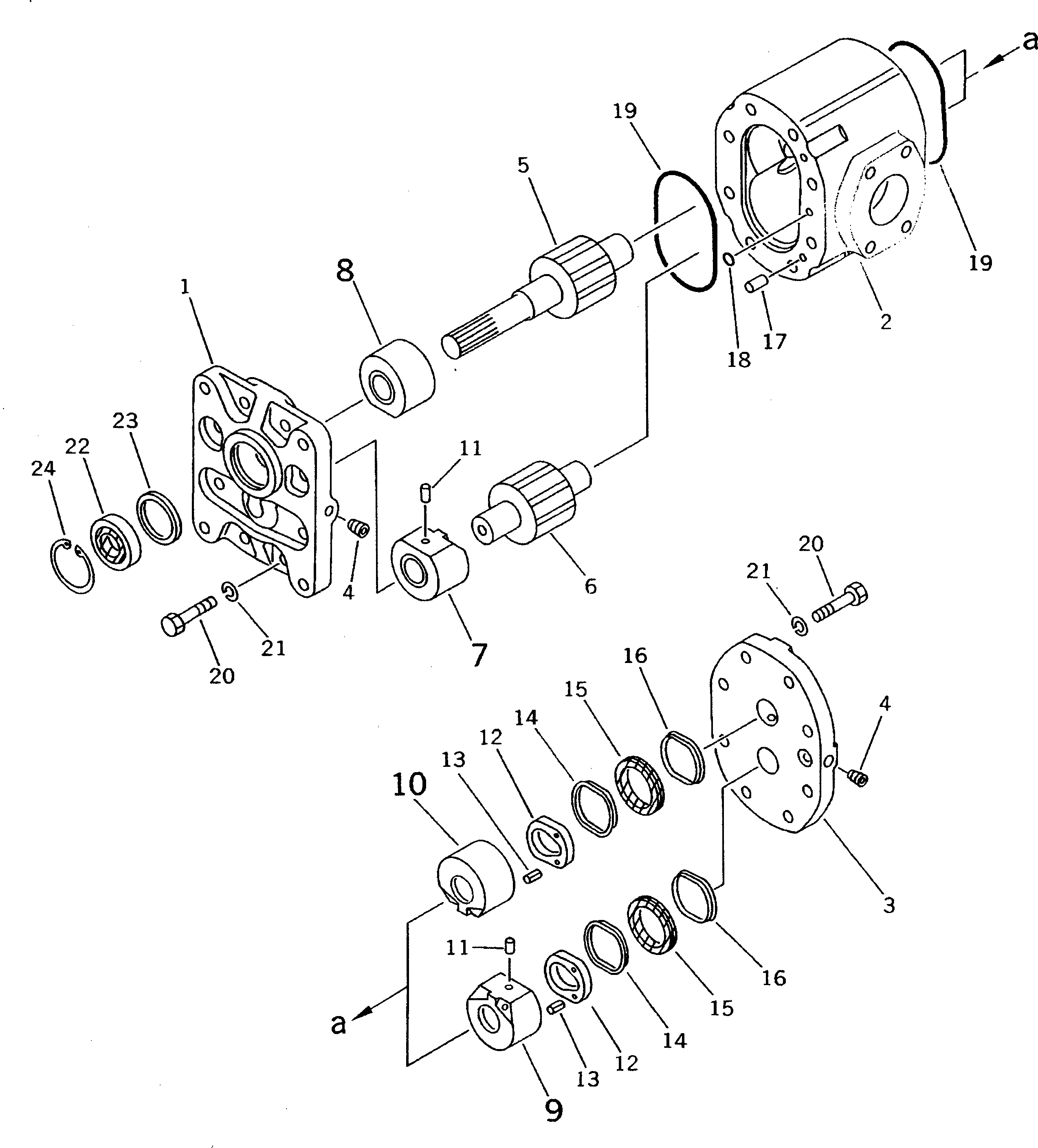 Болт 01010-51245  Komatsu