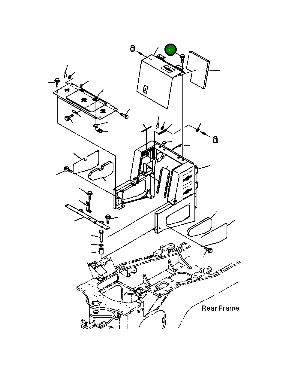 Крышка 426-54-31190 Komatsu