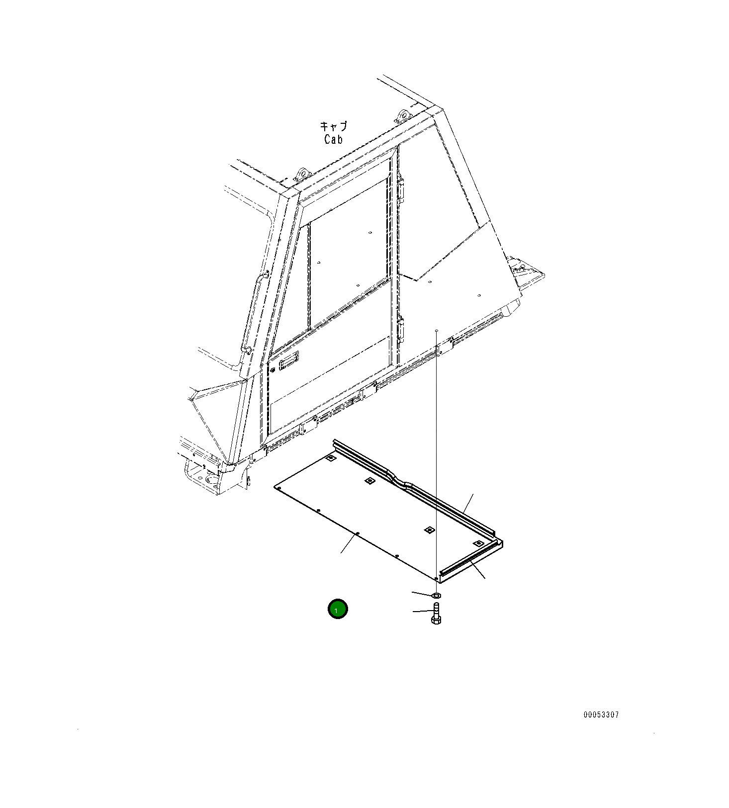 Крышка 561-54-82142 Komatsu