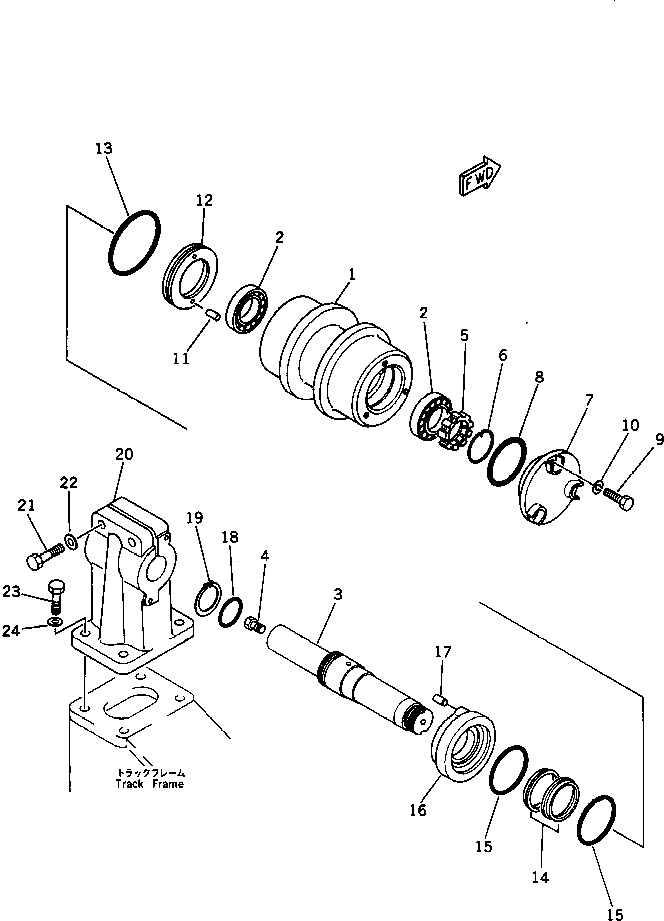 Кольцо уплотнительное (O-Ring) 07000-23062 Komatsu