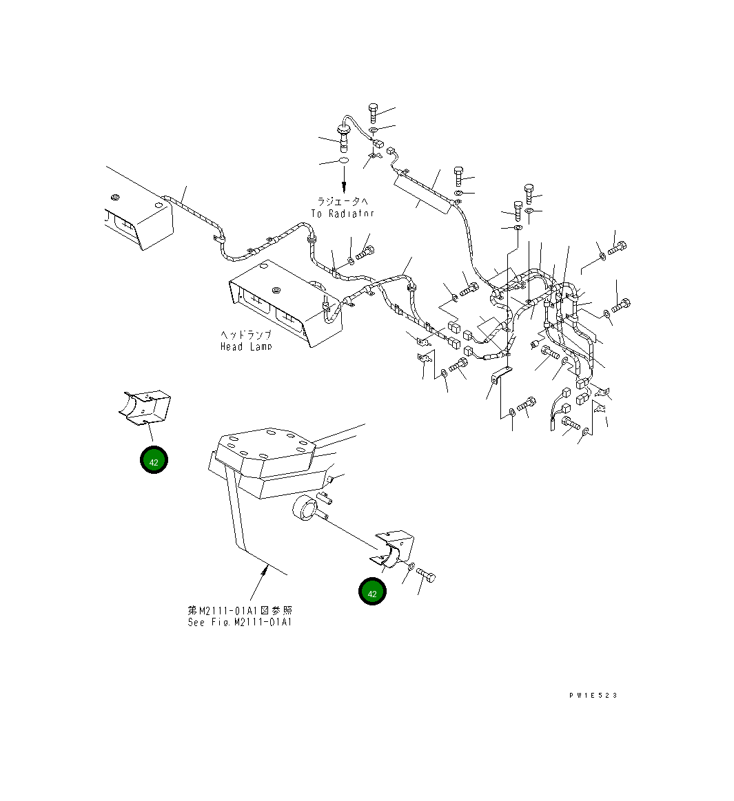 Крышка 19M-06-28620  Komatsu