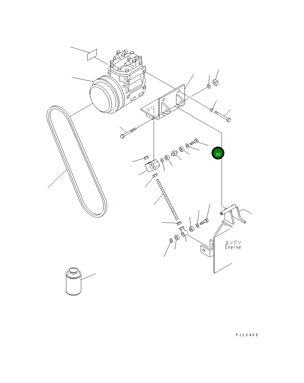 Болт 01018-01465 Komatsu