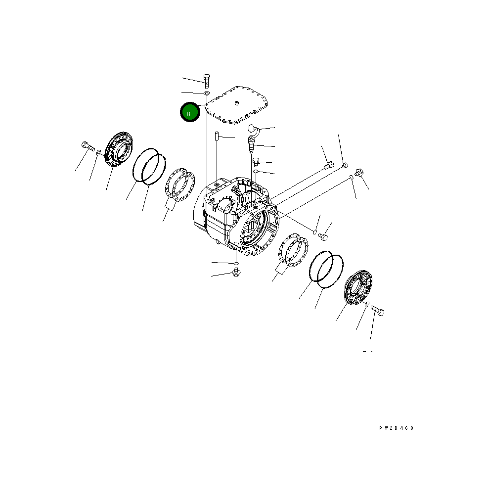 Крышка 424-22-33120 Komatsu