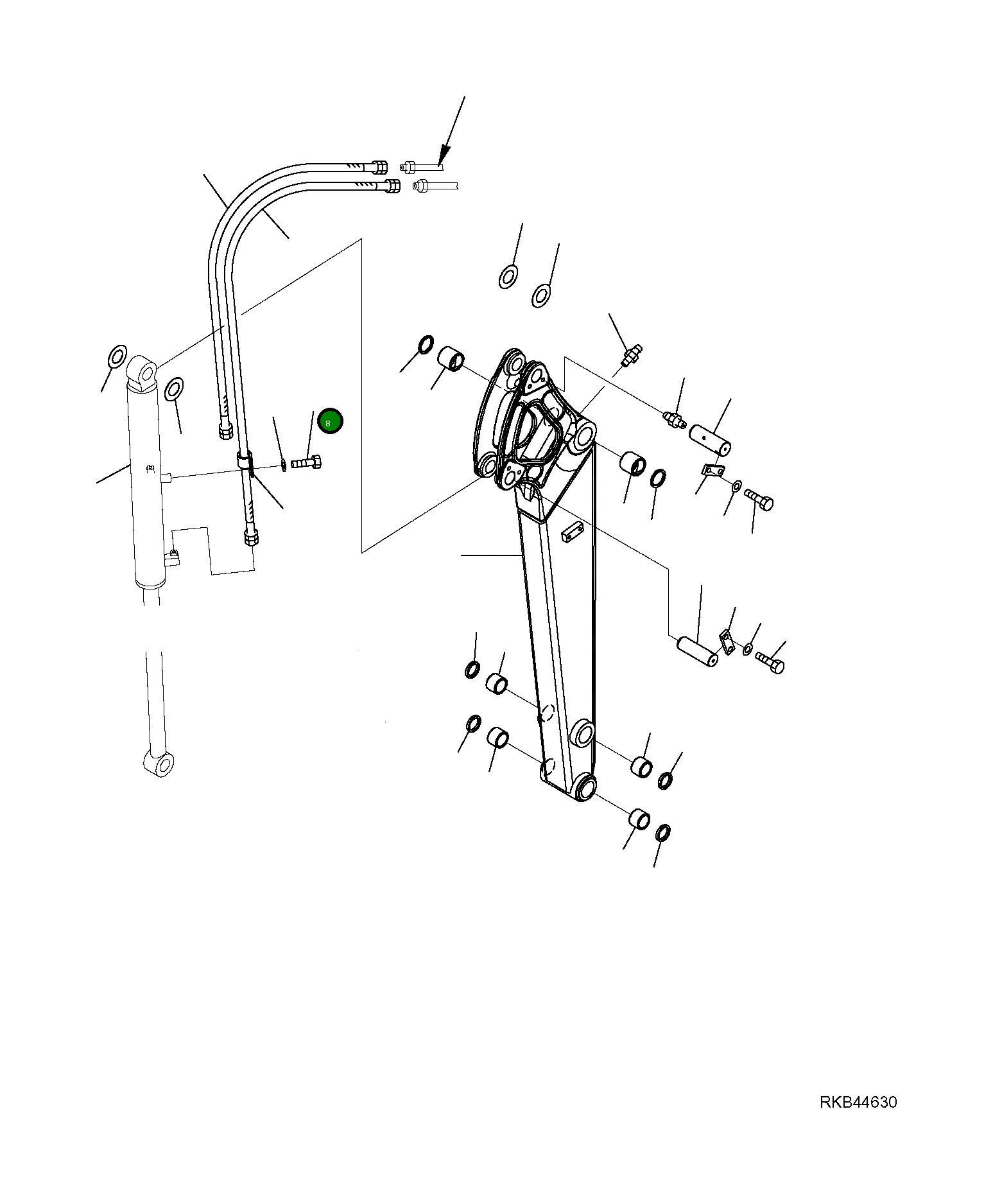Кольцо уплотнительное (O-Ring) 22L-62-R8120 Komatsu