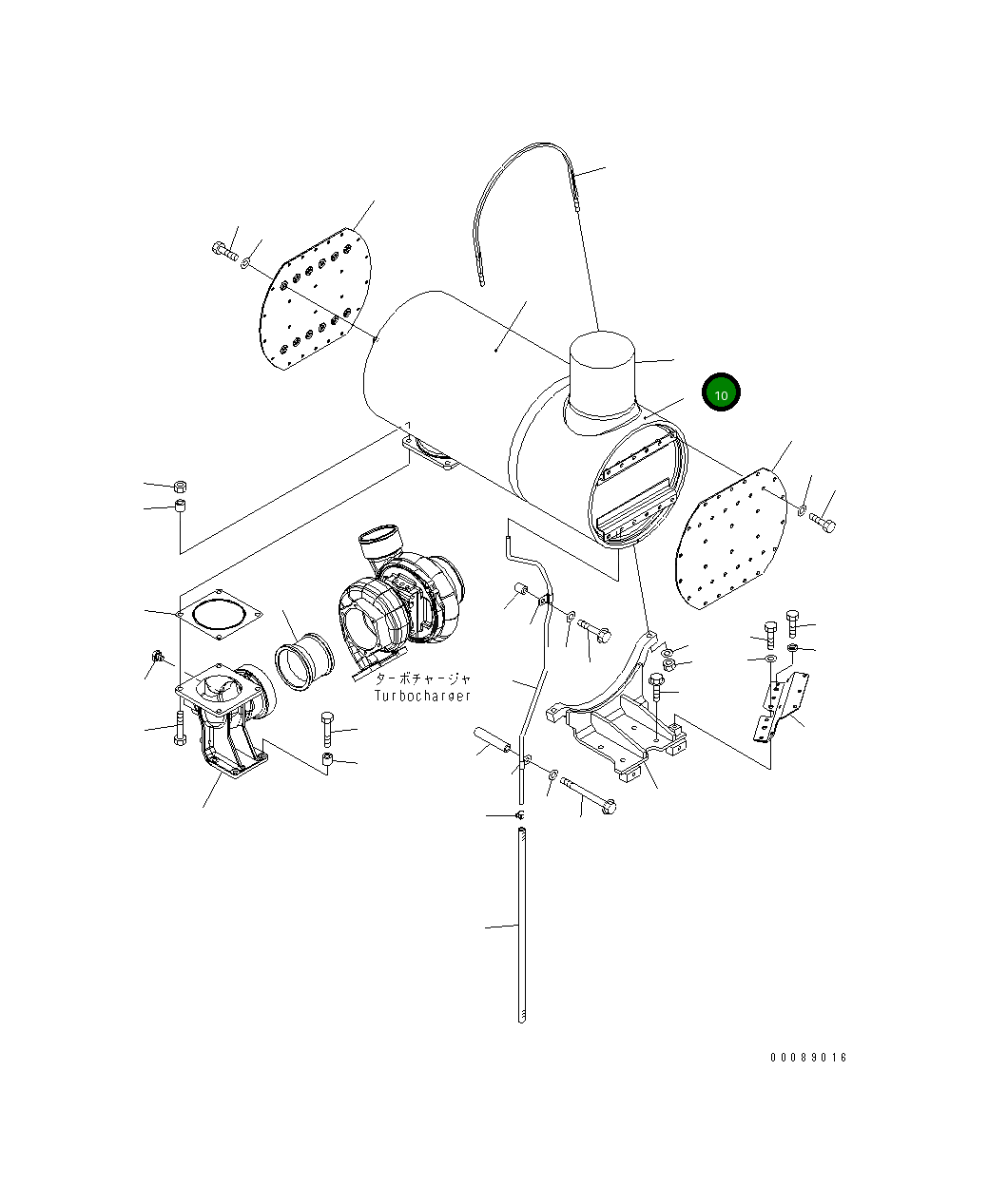 Крышка 6261-11-5760  Komatsu