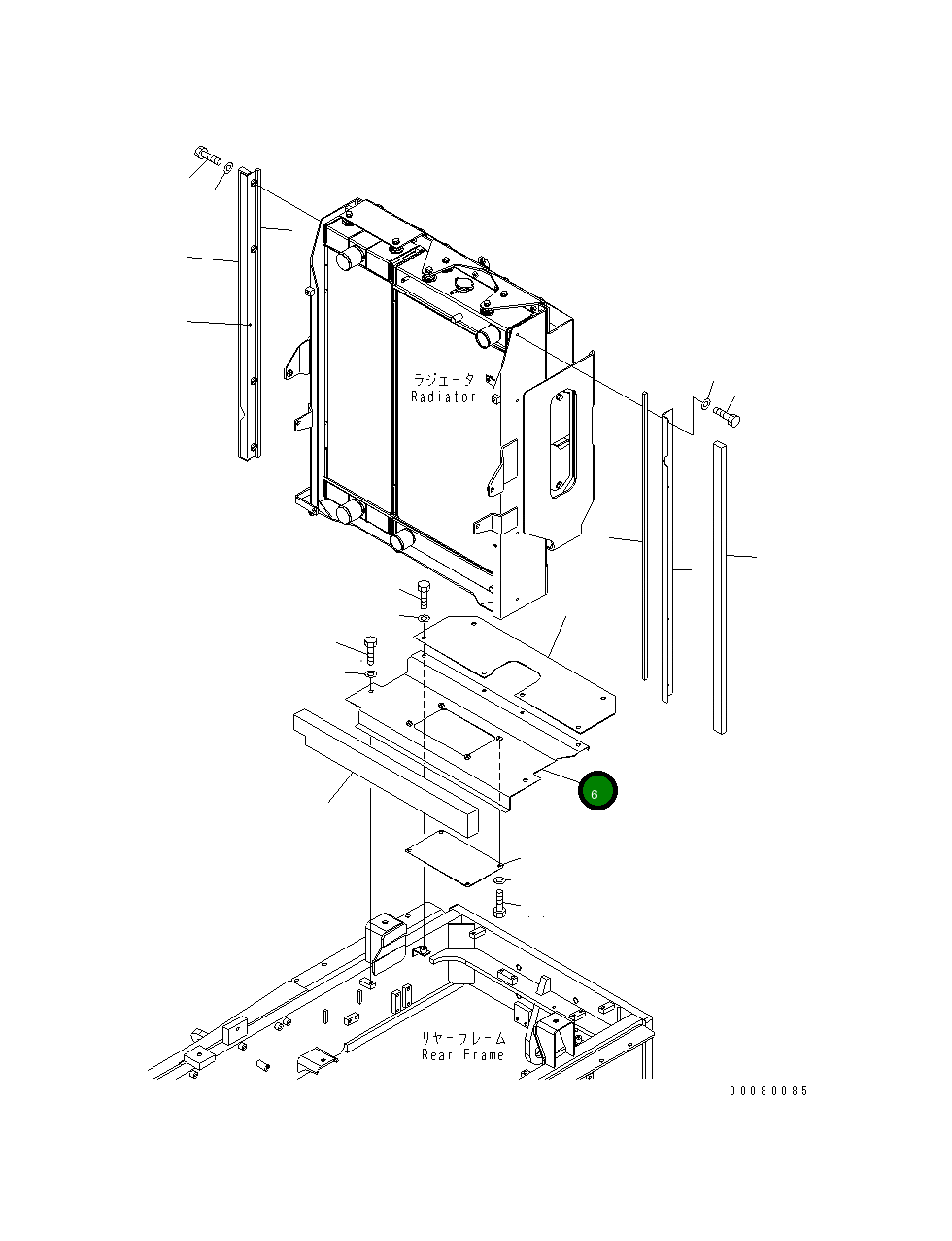 Крышка 23B-54-53471 Komatsu