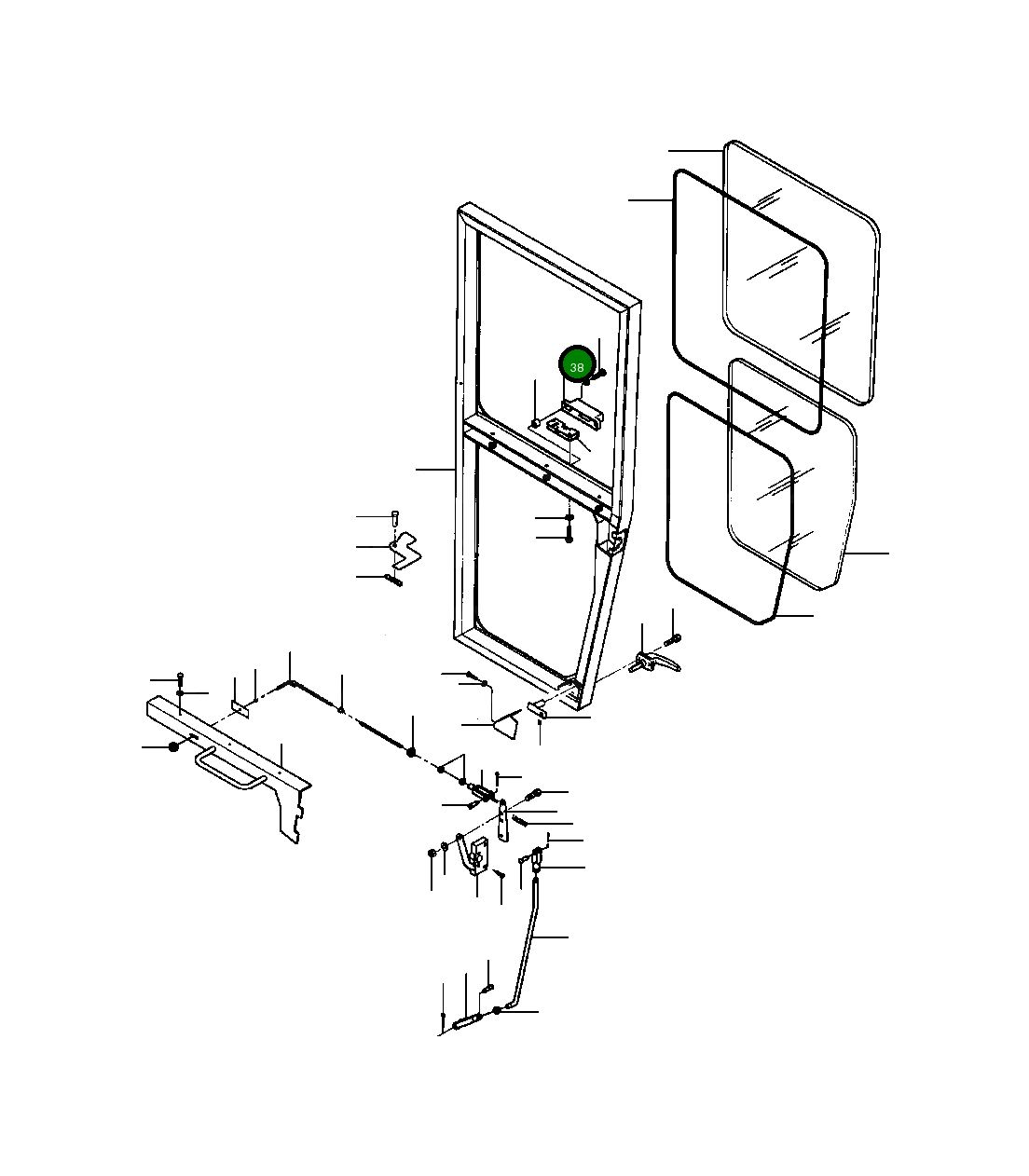 Крышка 1244 529 H2  Komatsu