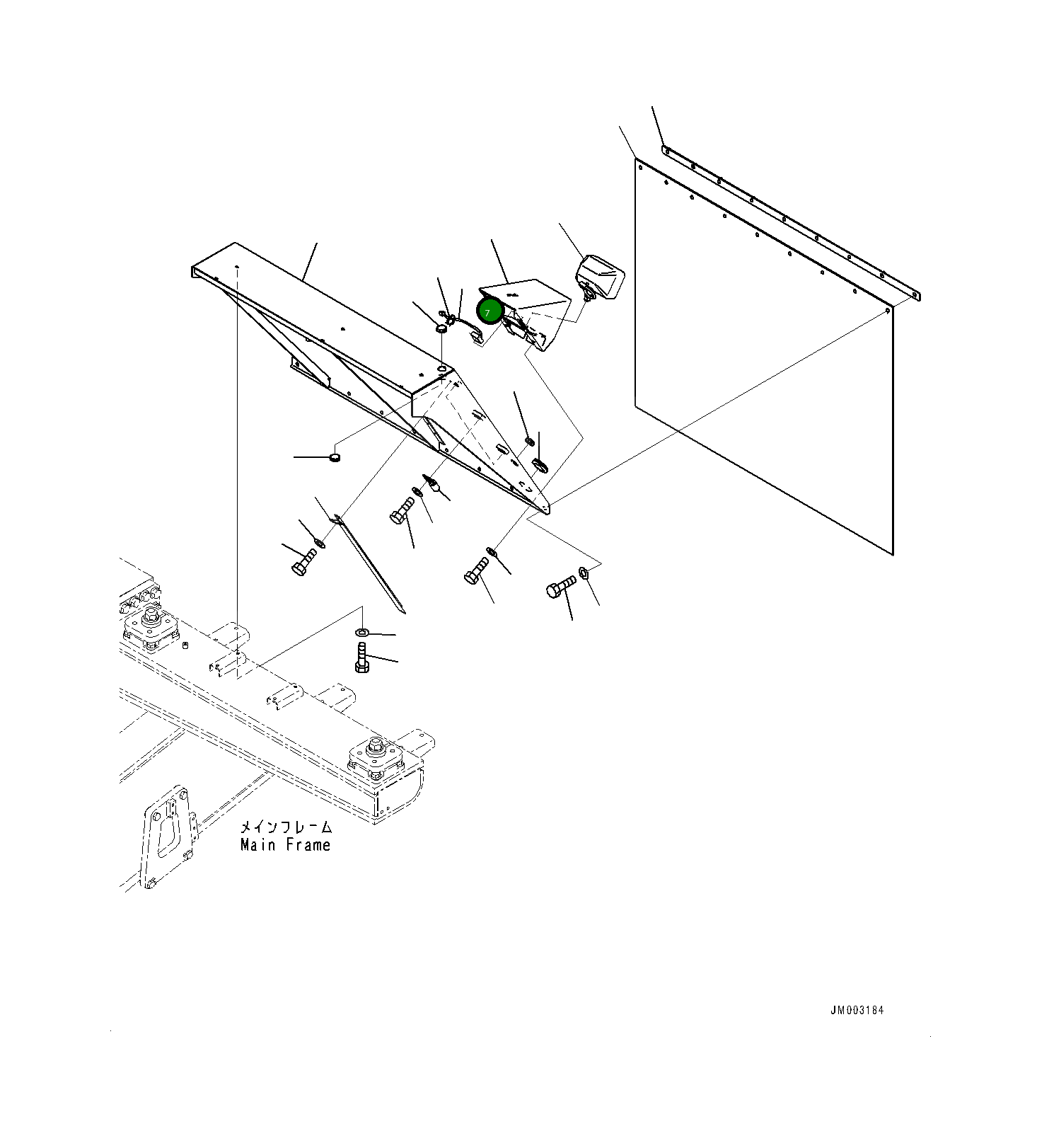 Крышка 561-86-86580  Komatsu