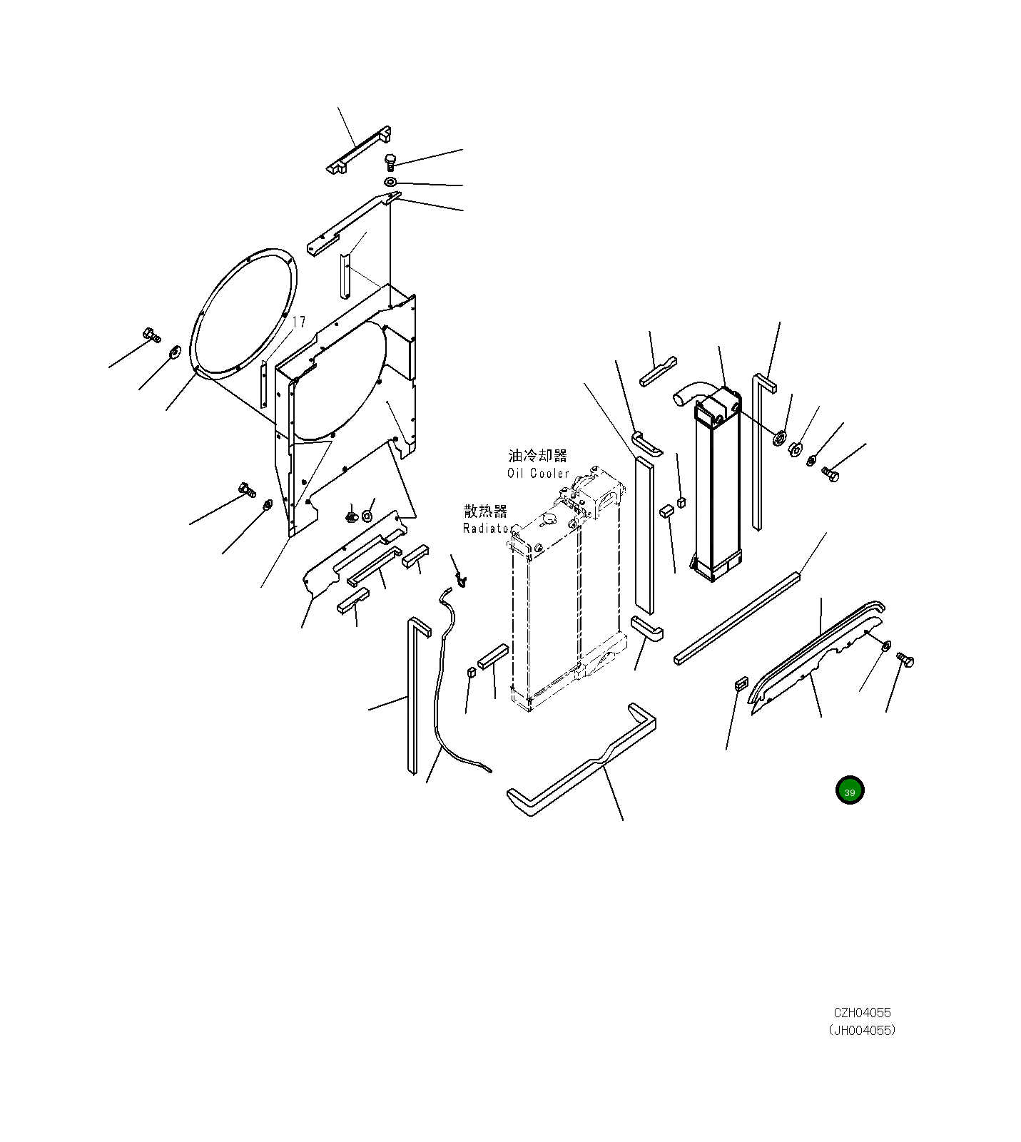 Крышка 206-03-23282  Komatsu
