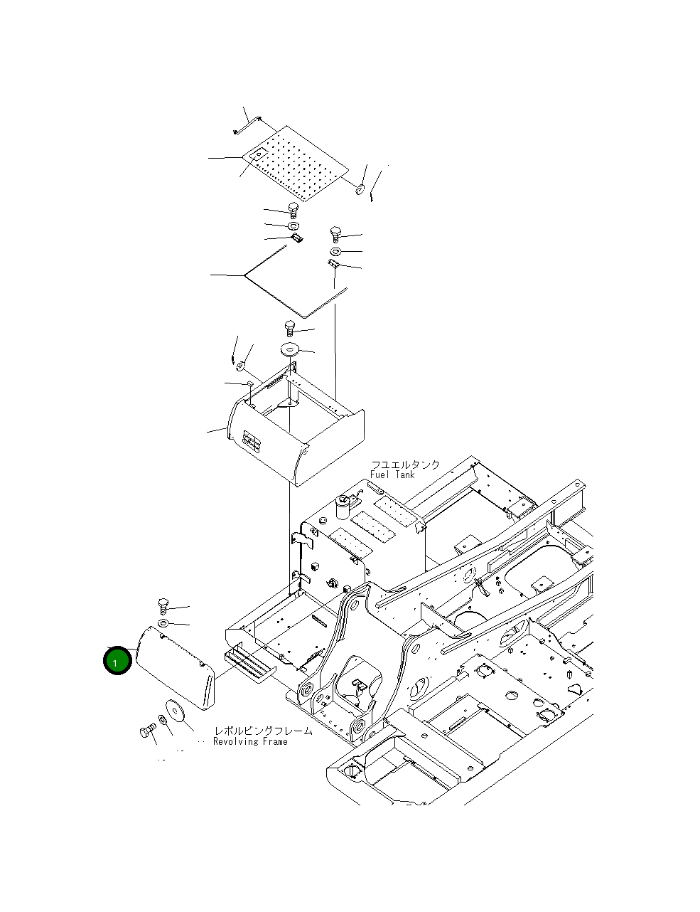 Крышка 20Y-54-74142 Komatsu