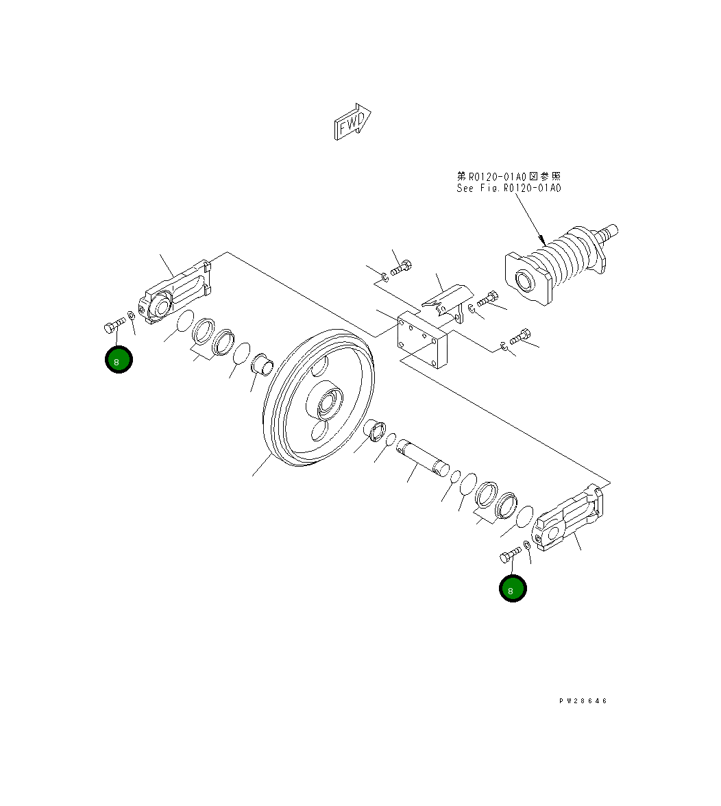 Болт 01090-51045 Komatsu