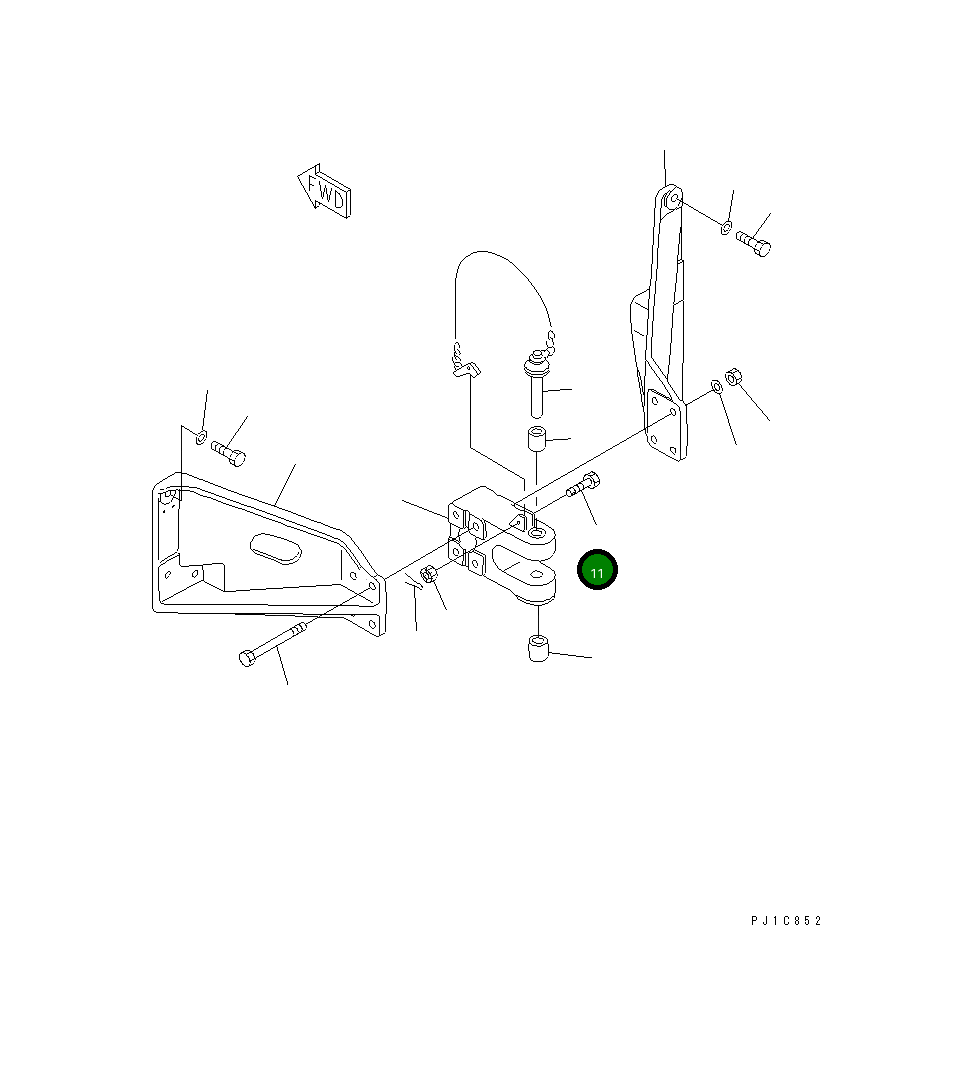 Болт 01052-51675 Komatsu