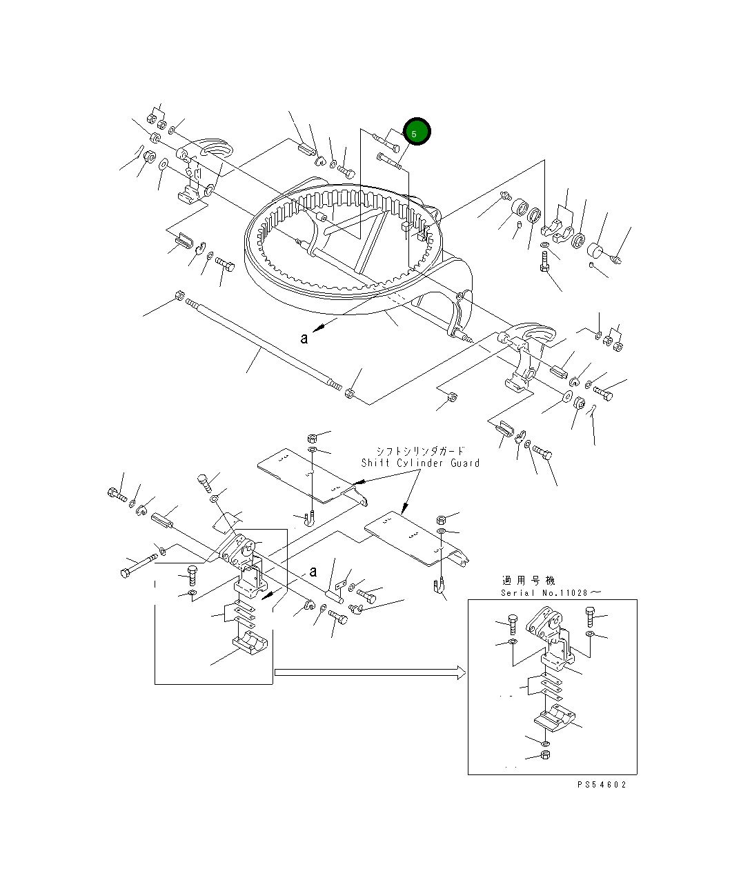 Болт 235-70-13250 Komatsu