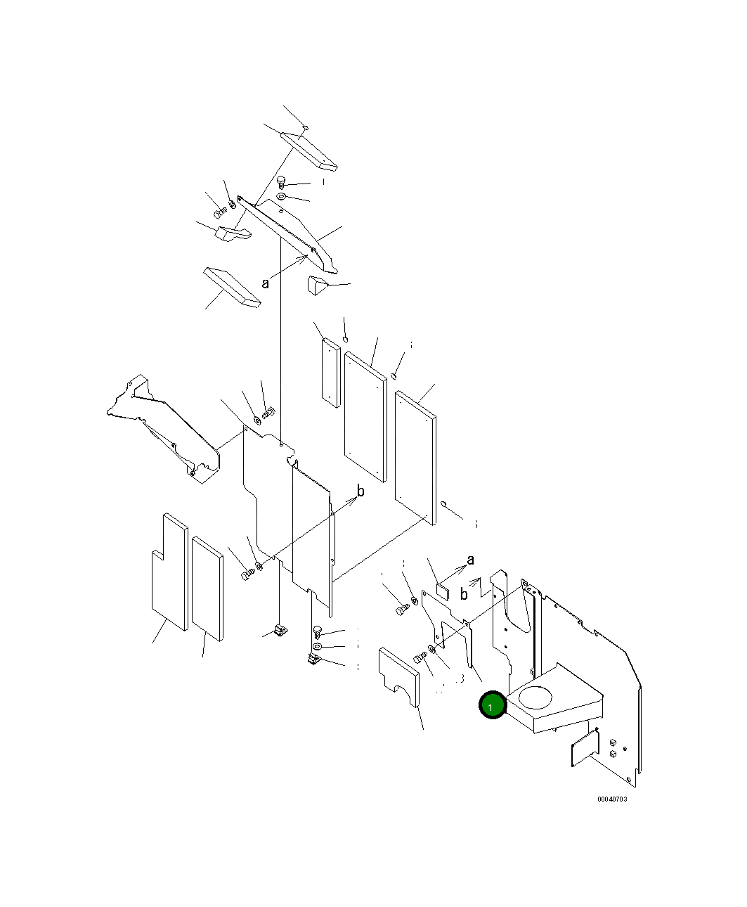 Крышка 20Y-54-78521 Komatsu