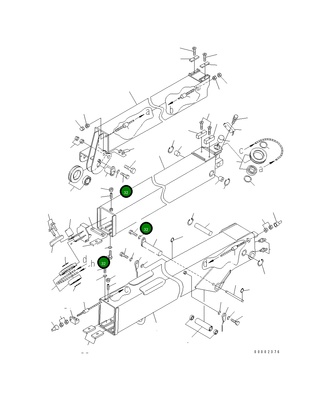 Болт MH21015-10015 Komatsu