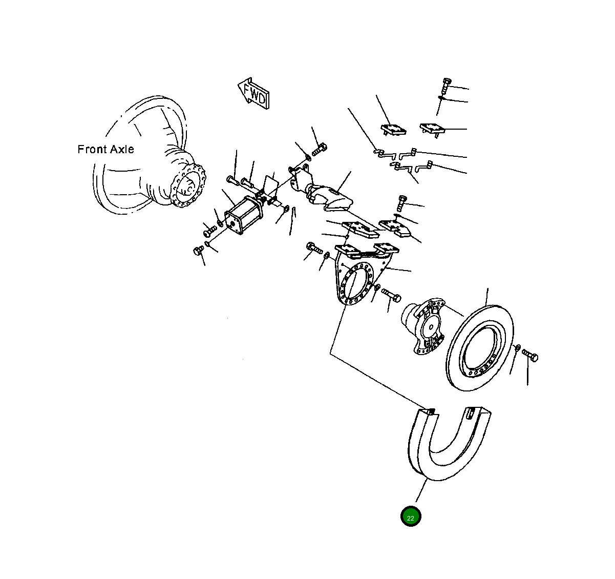 Крышка 428-32-25421 Komatsu
