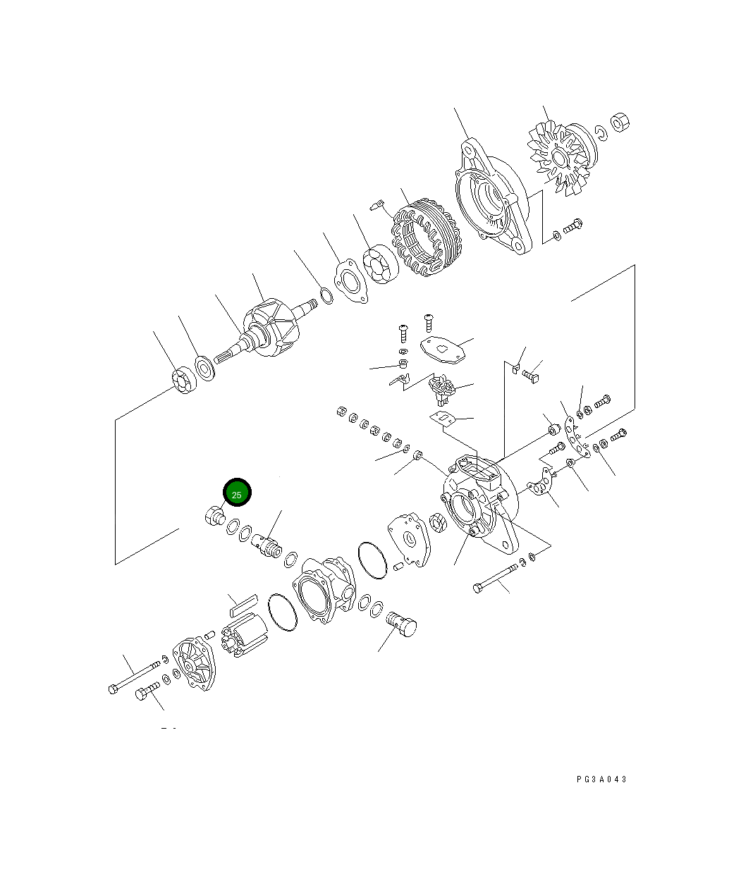 Болт KD0-74901-0080 Komatsu