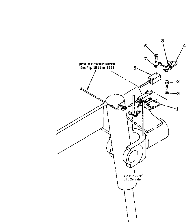 Болт 01010-50615  Komatsu