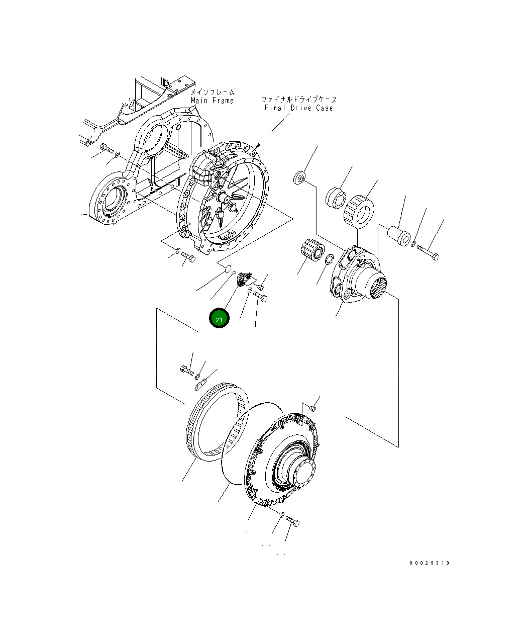 Крышка 154-27-71420 Komatsu