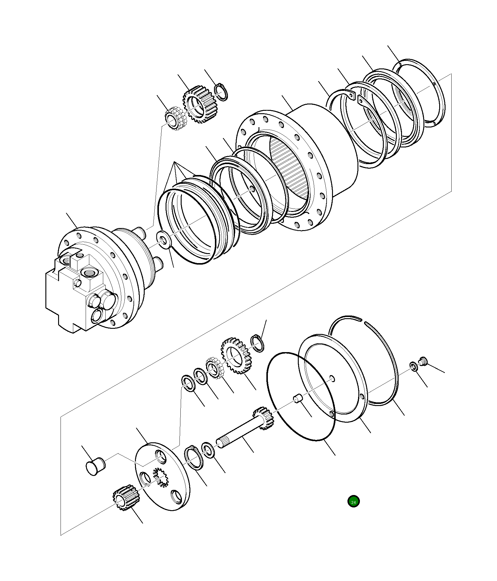 Кольцо уплотнительное (O-Ring) 21D-60-25280 Komatsu