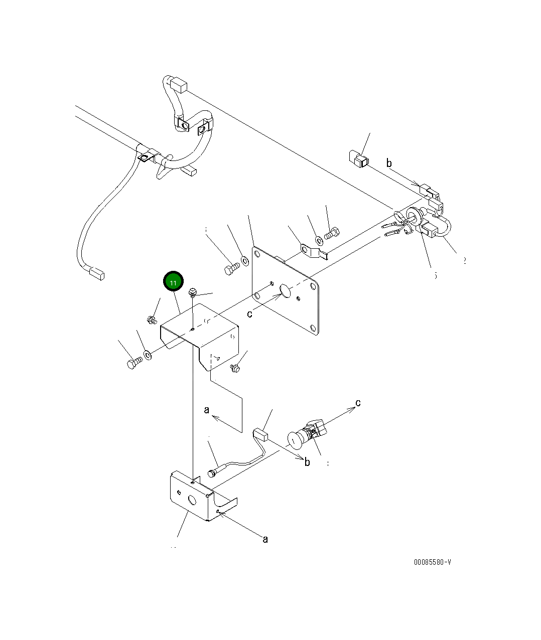 Крышка 21T-06-32780 Komatsu