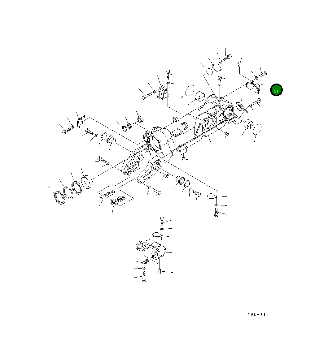 Крышка 198-30-52140 Komatsu