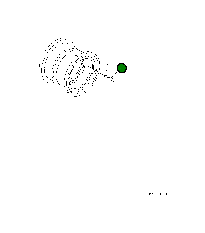 Болт 56D-30-11910 Komatsu