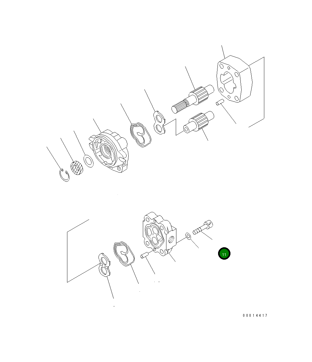Болт 01252-71265 Komatsu