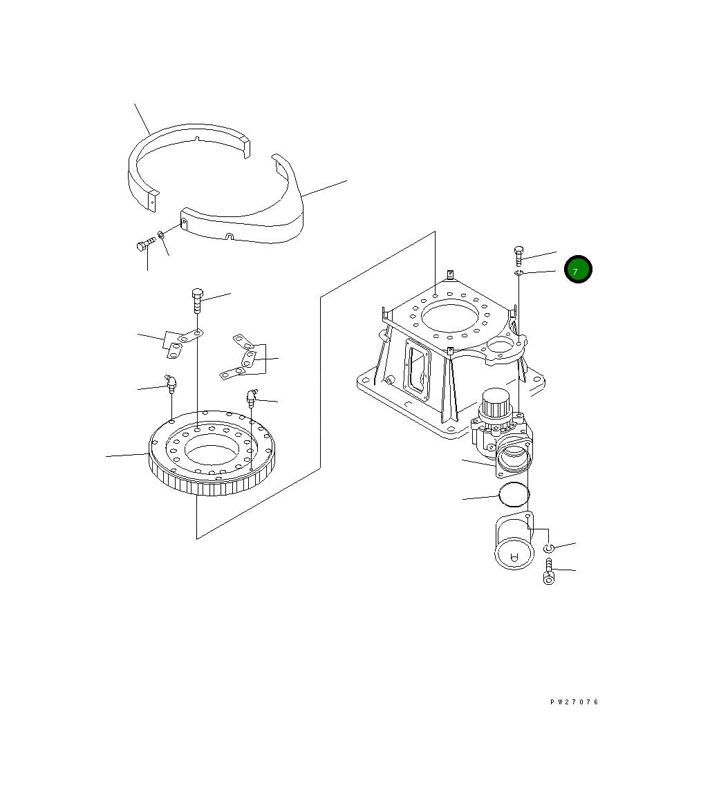 Болт UN711914040 Komatsu