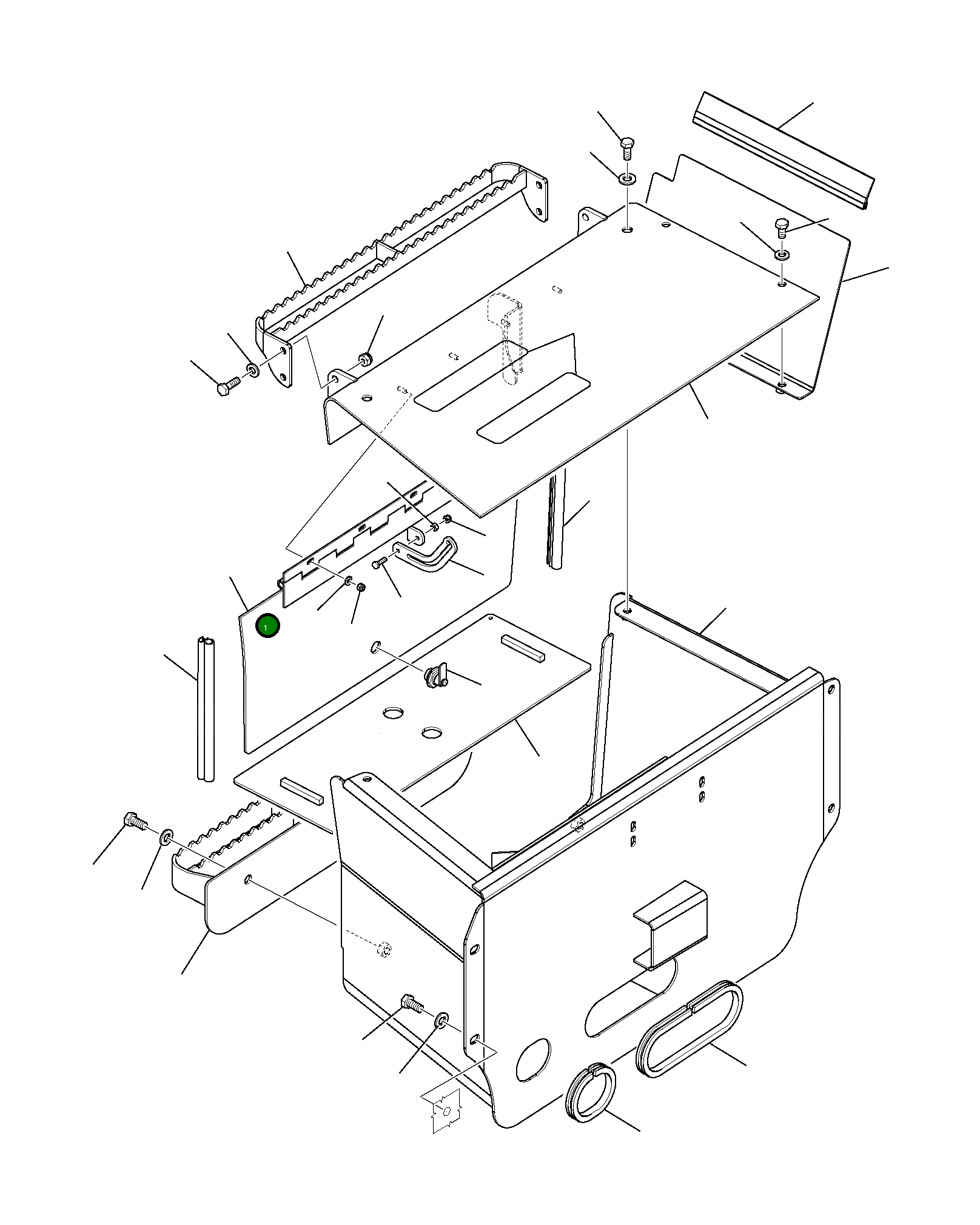 Крышка 42N-54-12590 Komatsu