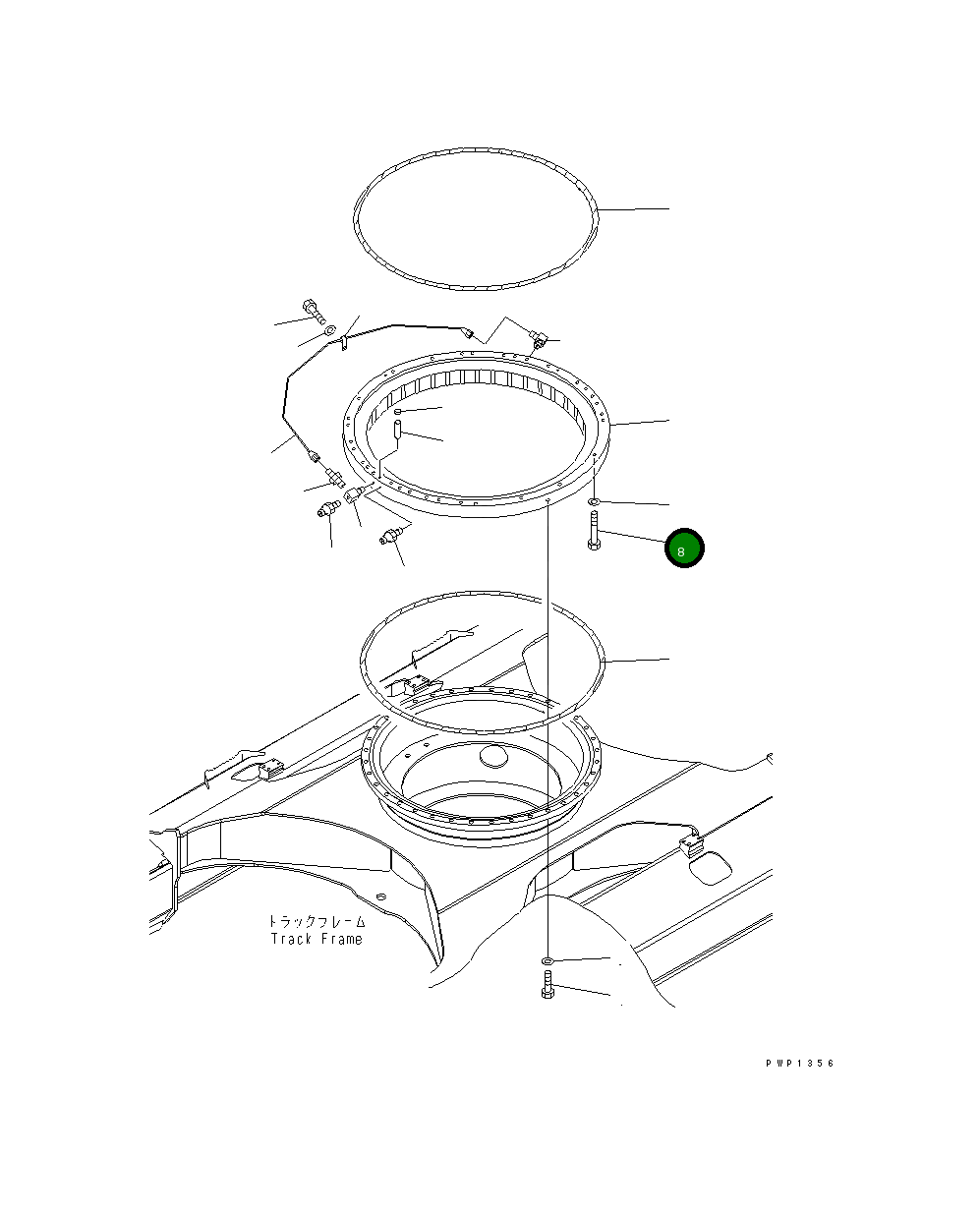 Болт 20Y-25-K1220 Komatsu