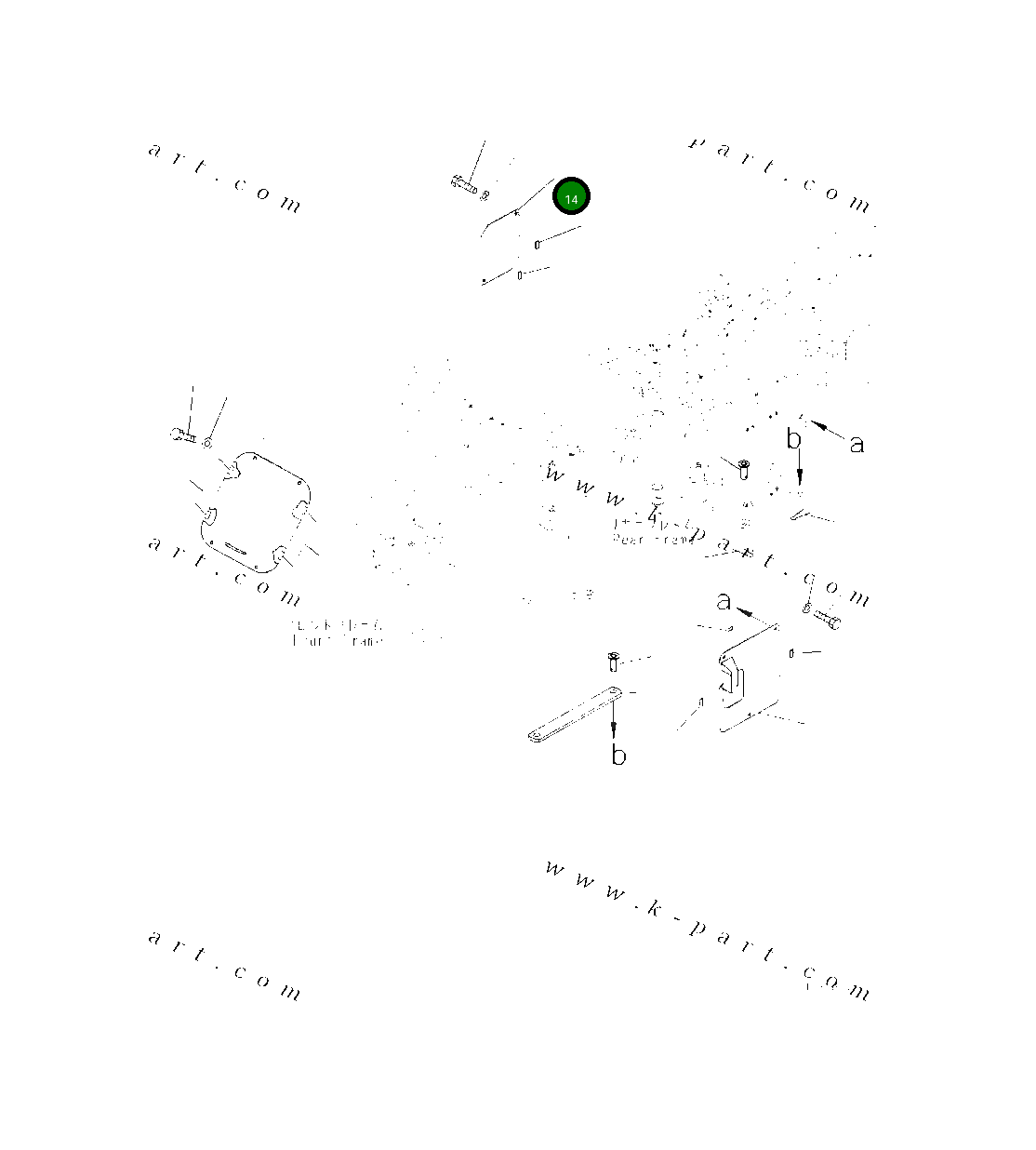 Крышка 418-46-54430 Komatsu