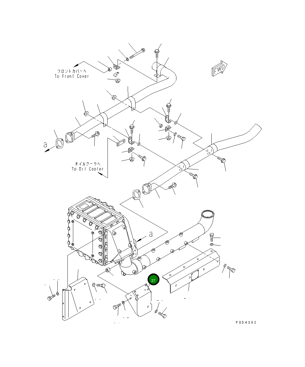 Крышка 6152-15-4190  Komatsu