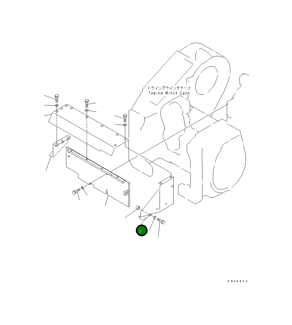 Крышка 134-960-6340 Komatsu
