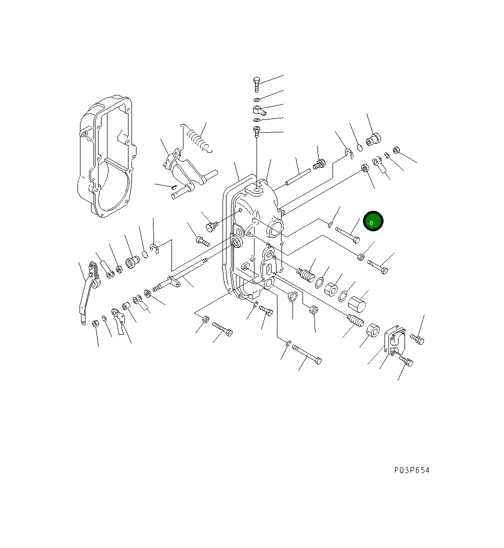 Болт DK139008-0300 Komatsu