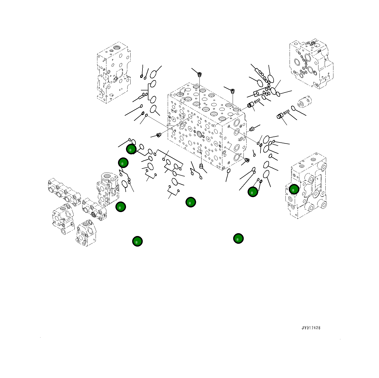 Кольцо уплотнительное (O-Ring) 7234617530 Komatsu