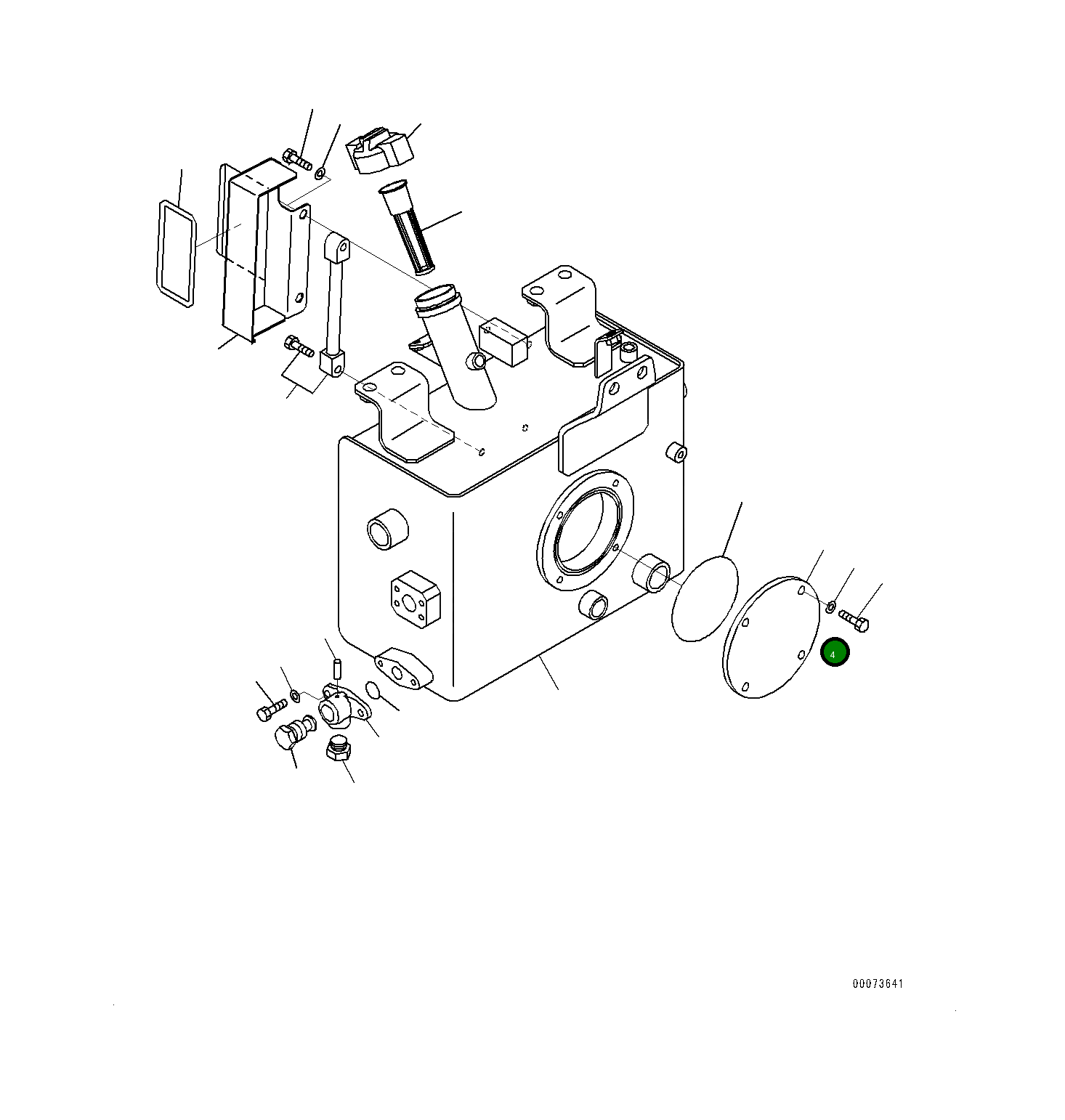 Крышка 561-84-83490-XC Komatsu