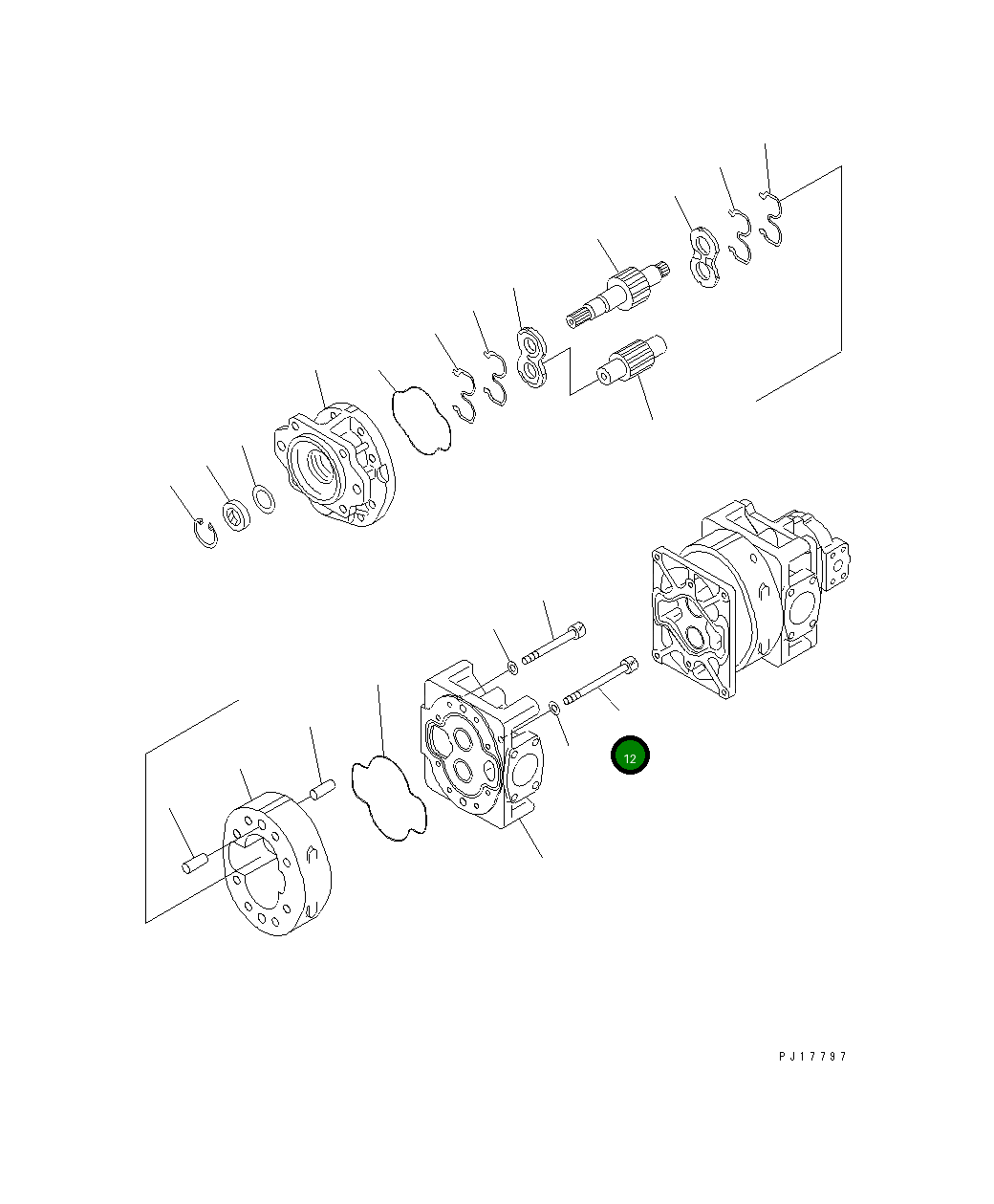 Болт 705-17-04650 Komatsu