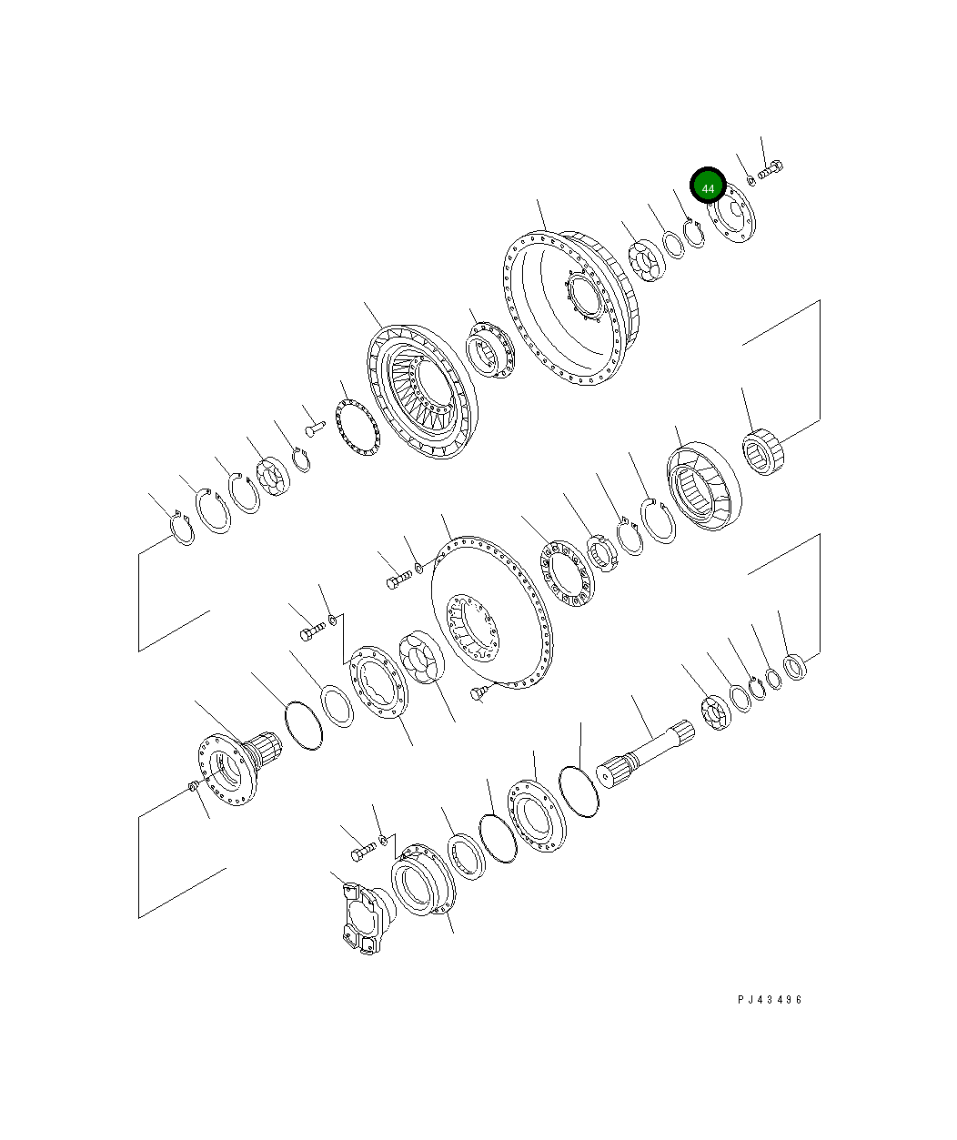 Крышка 711-73-11252 Komatsu