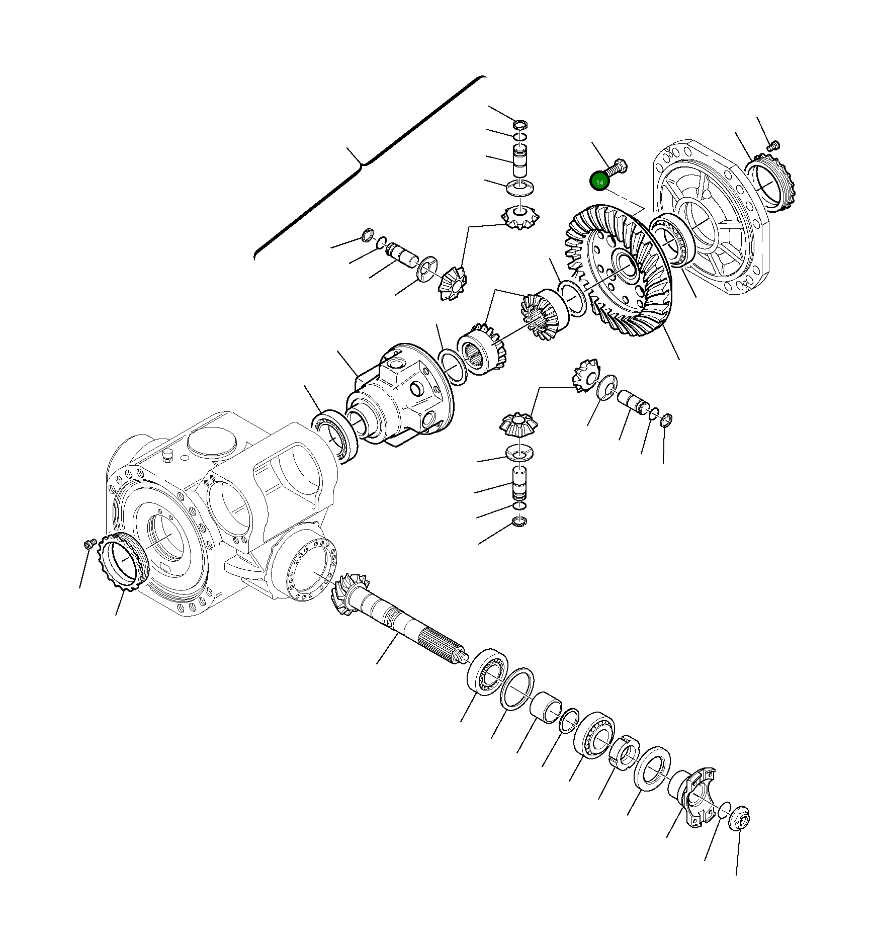Болт HU0000002 Komatsu