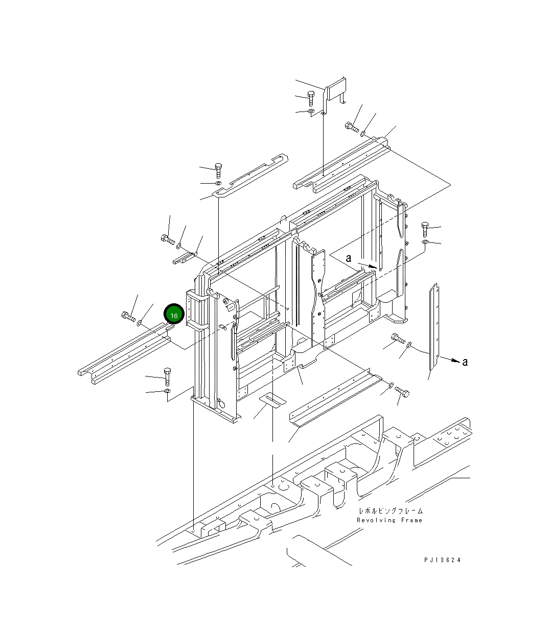 Крышка 21T-03-71150 Komatsu
