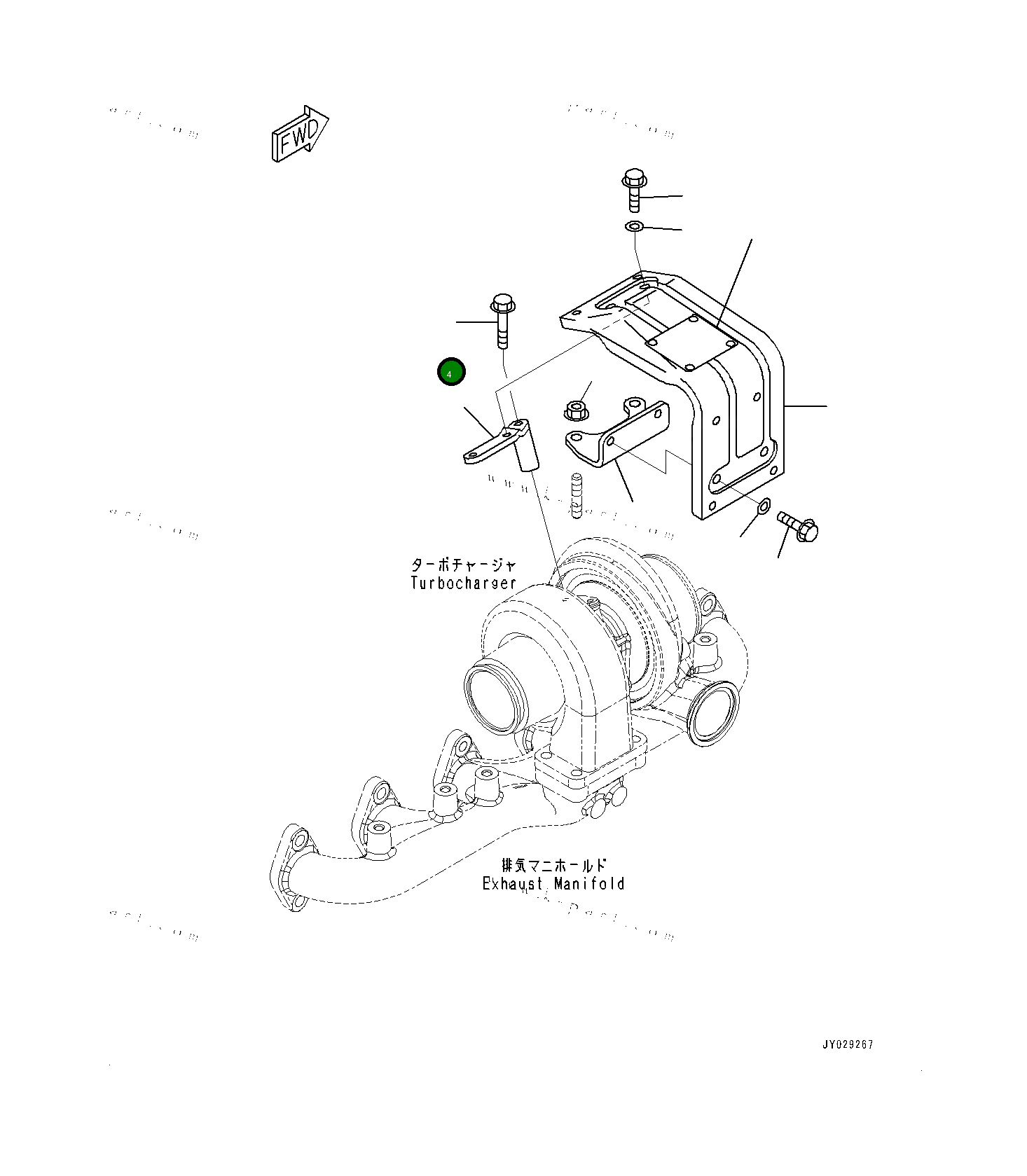 Болт 0143500845 Komatsu